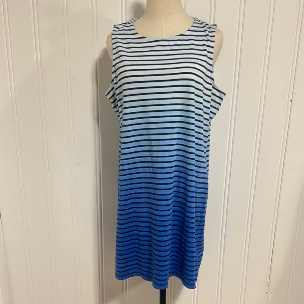 Vineyard Vines Blue and White Striped Mini Dress